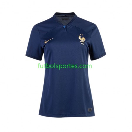 Camiseta Francia Mujer Primera Equipación Copa Mundo 2022